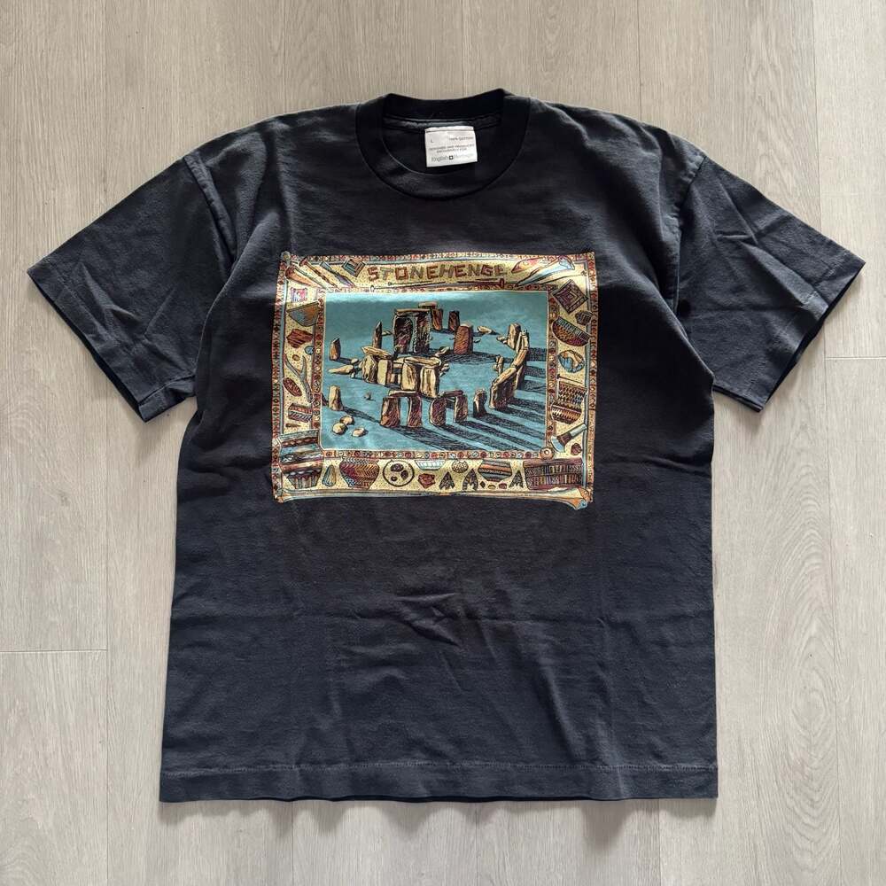 Vintage English Heritage Stonehenge Graphic T-Shirt Size Large